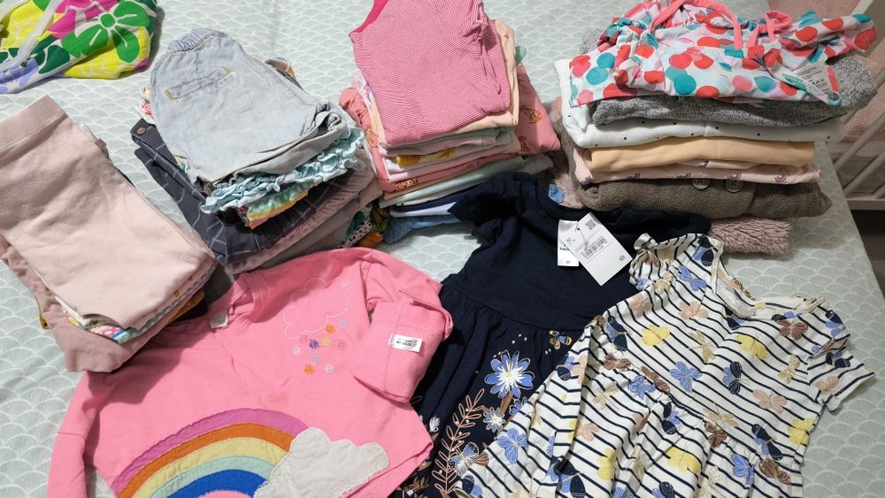 45 дрешки за момиченце, размер 12-18