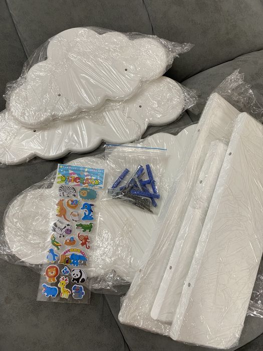 Полки 3шт, облака