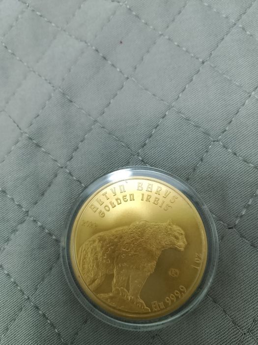 Золотой барс монета