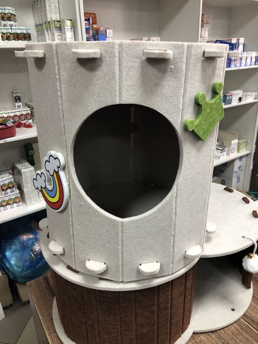 Когтеточки домики для кошек и маленьких собак.