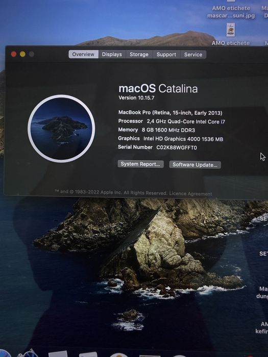 Macbook PRO 15” early 2013