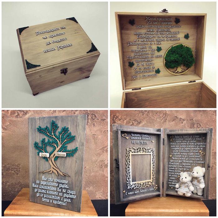 Персонален подарък за сватба, кумове, младоженци, влюбени, годишнина