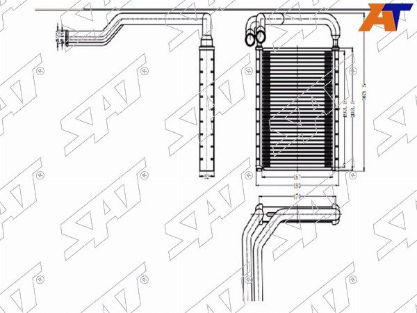 Радиатор печки Hyundai Solaris