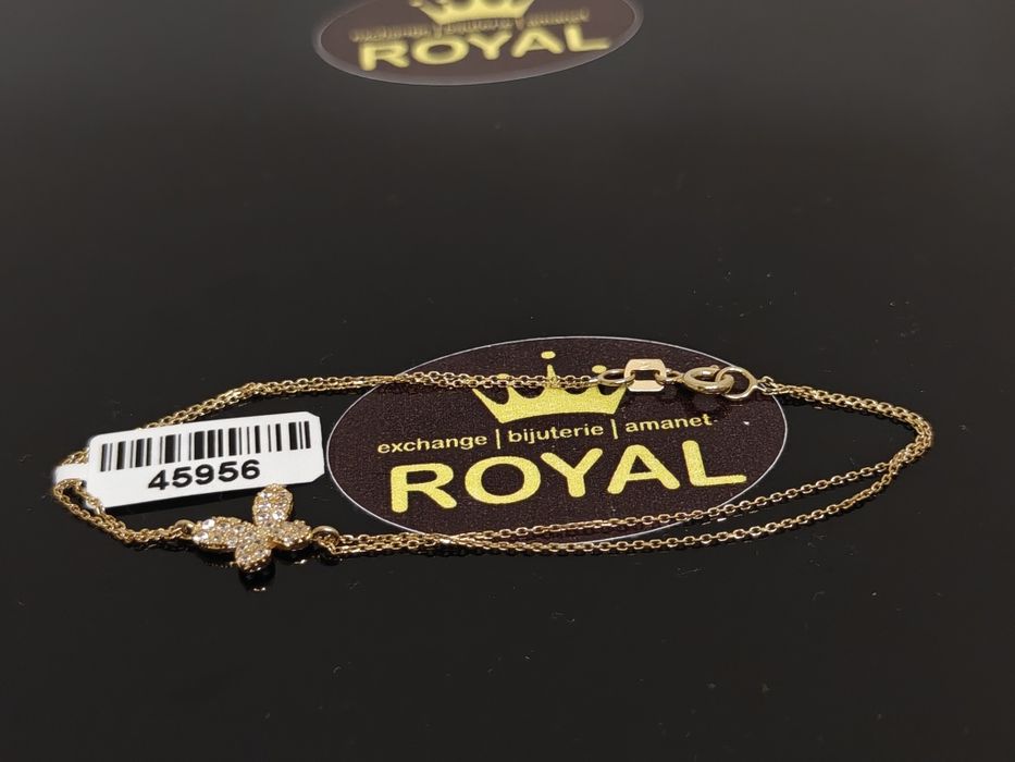 Bijuteria Royal: Brățară aur 14k/1.46 gr