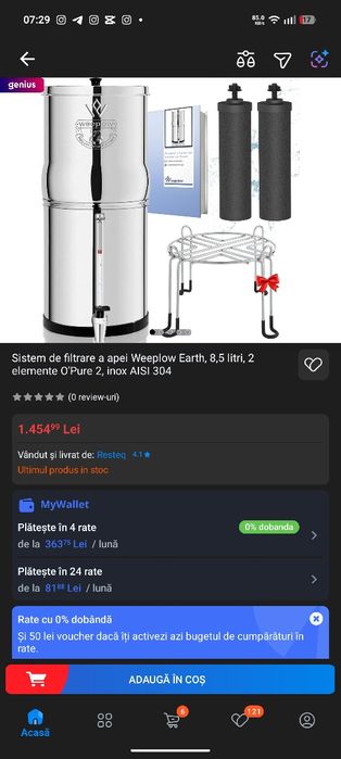 Filtru de apa, 8.5 L WeeplowEarth