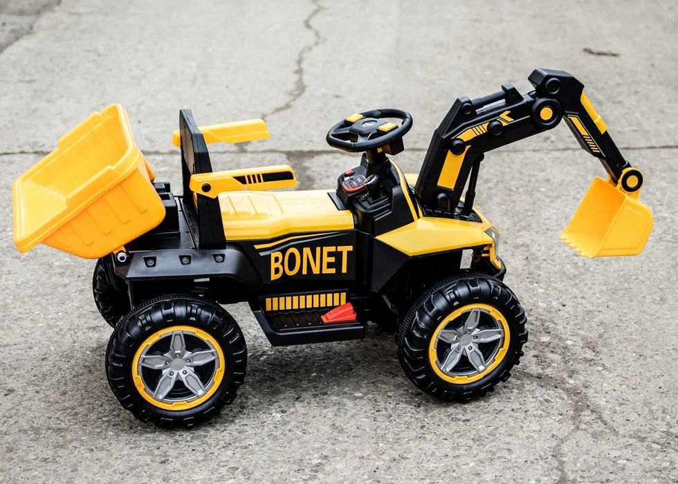 Детски Акумулаторен Багер, 60W, 12V/4.5Ah, Родителски контрол