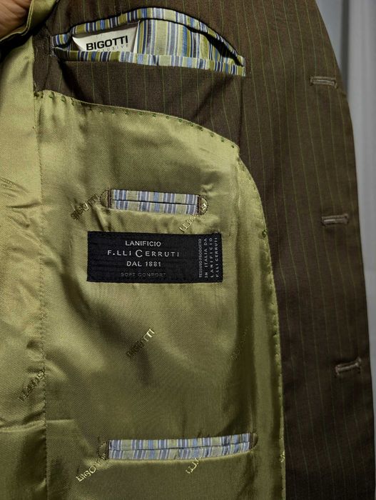 Costum Bigotti Gatsby 2, marime 48, talie I, 100% lana