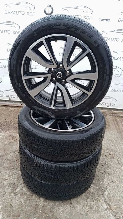 Jante aliaj originale Nissan Qashqai 225/55/R19 cu anvelope iarna