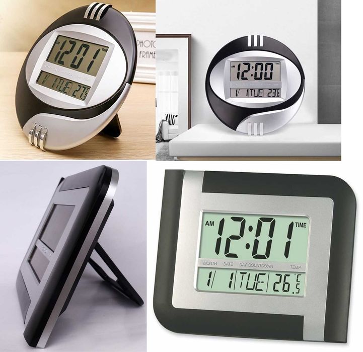 Дигитален СТЕНЕН ЧАСОВНИК с температура. Електронни СТЕННИ ЧАСОВНИЦИ