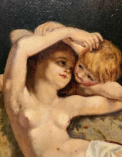 Tablou FOARTE, foarte VECHI, ulei/lemn, nesemnat