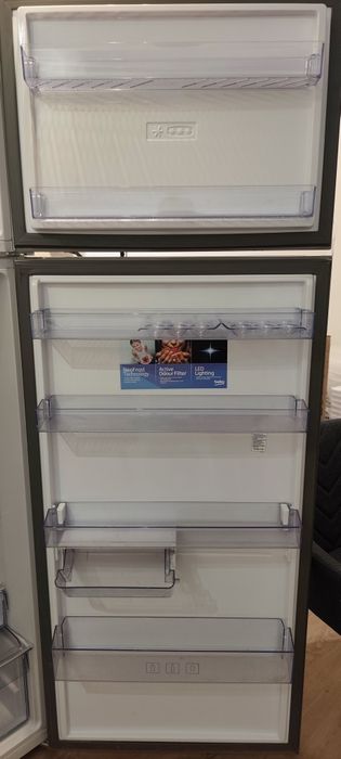 Combina frigorifica Beko, Mega Oferta, clasa A+, argintiu, inaltime 193 cm, sistem NeoFrost, compartiment EverFresh+