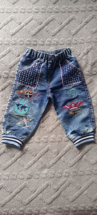 детские джинсовые вещи на 3-7 месяцев