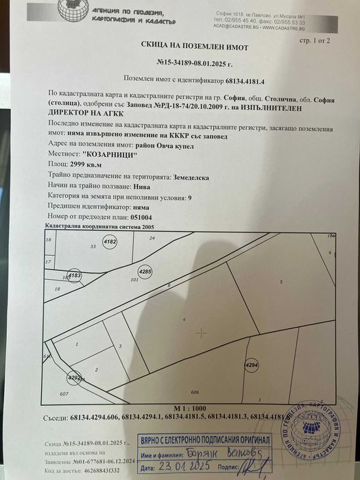 Парцел в кв.Горна Баня