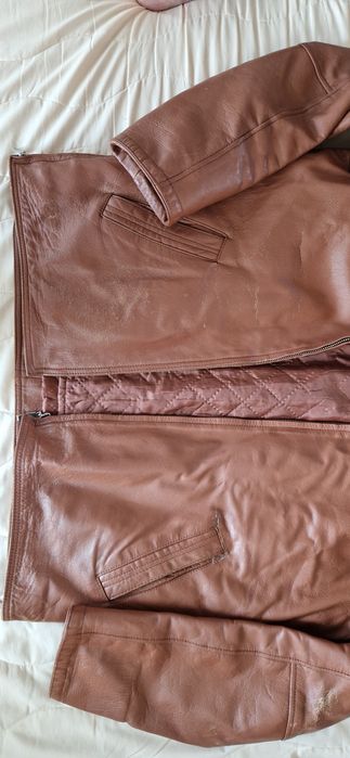 Зимно кожено мъжко яке