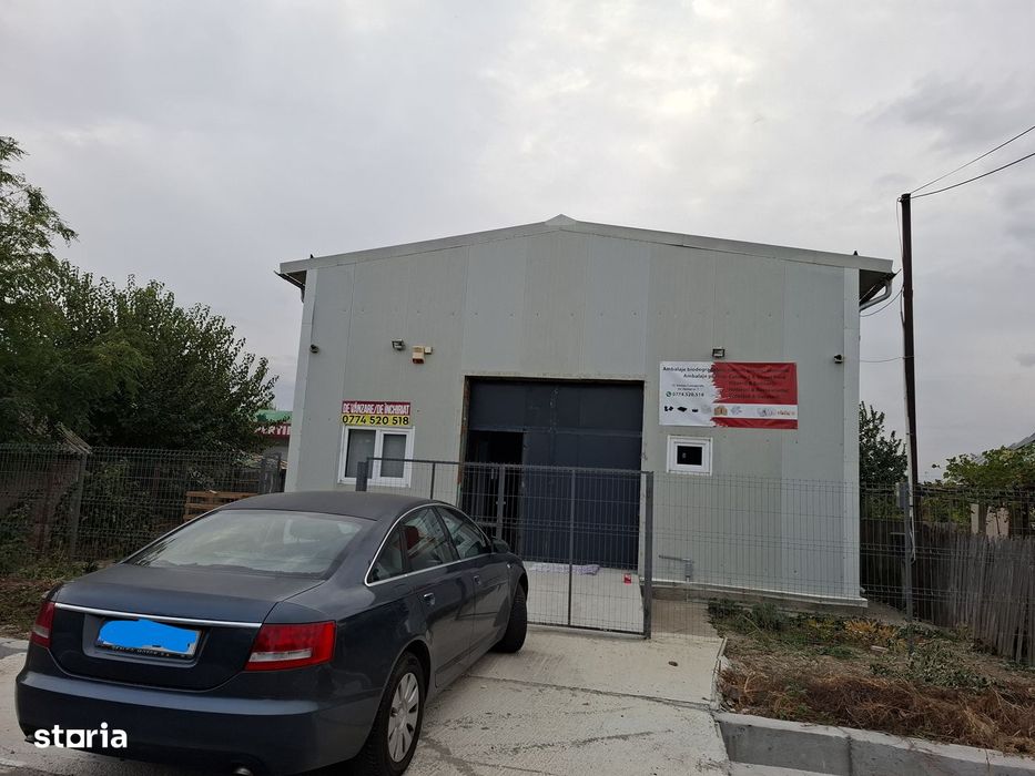 Hala de 220mp, structură din oțel, acces asfaltat, la 3 km de Slobozia