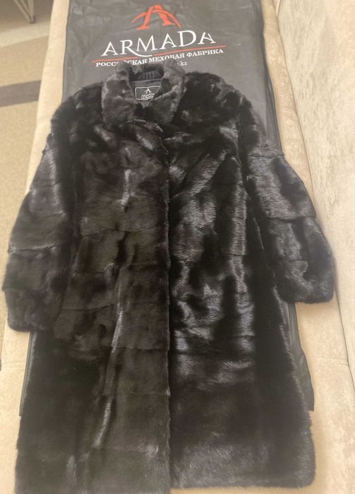 Норковая шуба и шапка