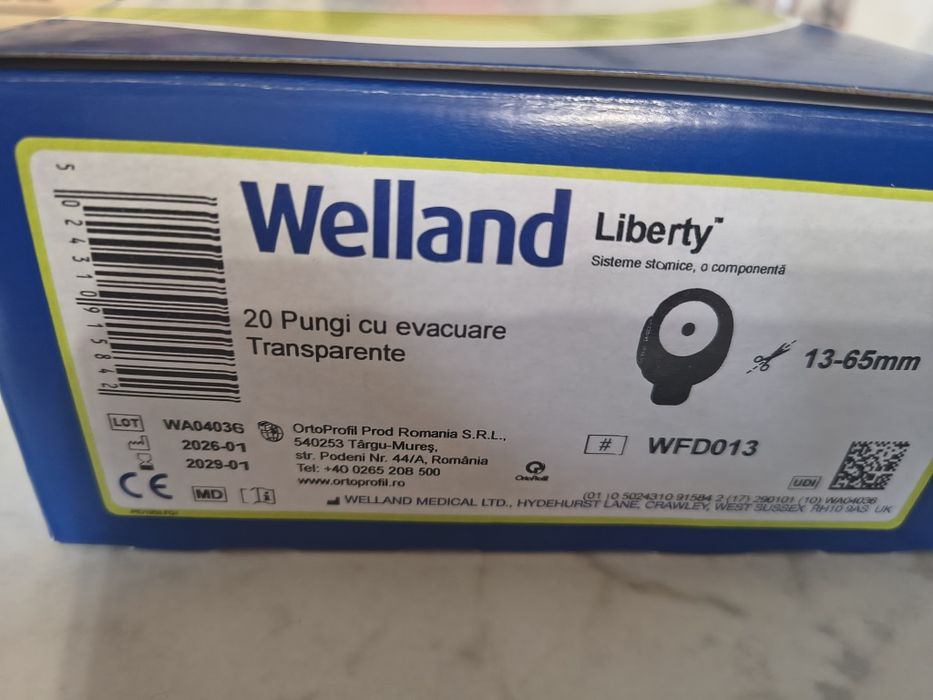 Pungi colostomie Welland