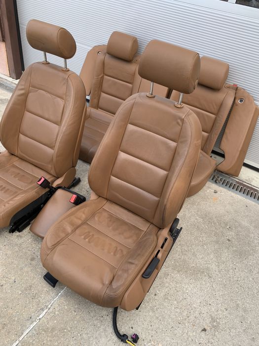 кожен/салон/кафяв/ауди-А-6/2007-2010/