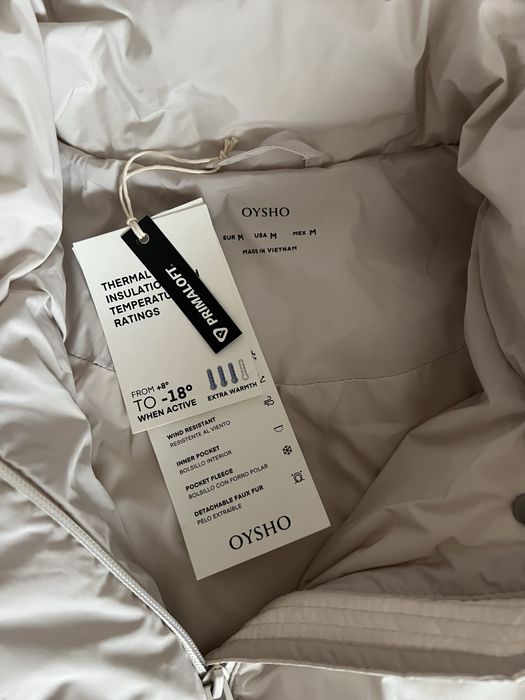 Oysho Ватирано миди яке Primaloft® с водоотблъскващо покритие
