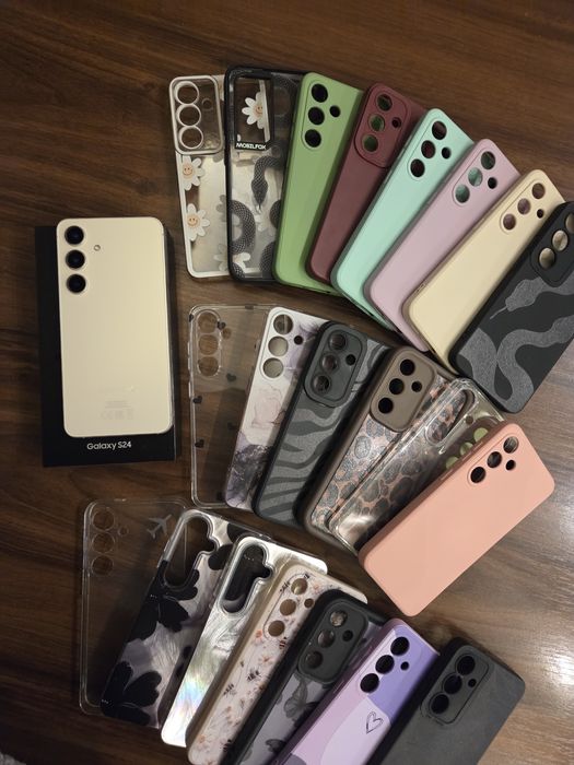 Samsung Galaxy S24 256GB Amber Yellow + 21 бр. Калъфи ПОДАРЪК