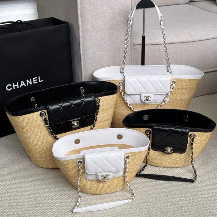 Chanel Raffia Basket