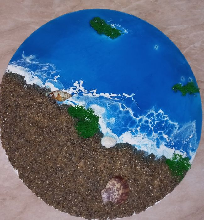 Resin art dengiz qol mehnati 200 min dvommiz kami bor hadya uchun chir
