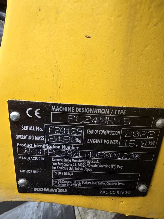 Komatsu pc 24mr an 2022