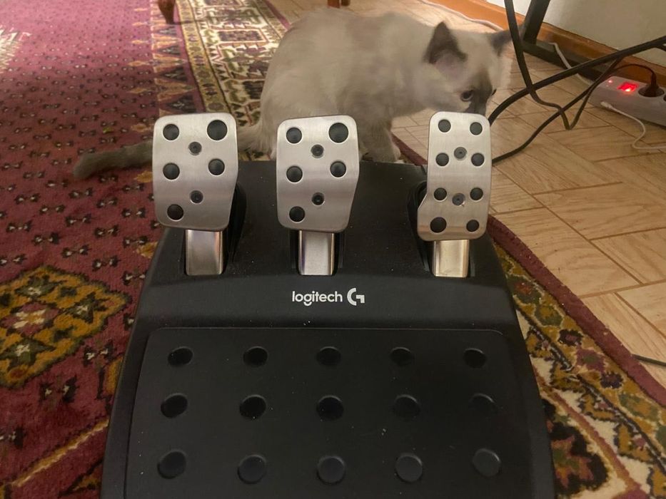 Игровой руль с педалями