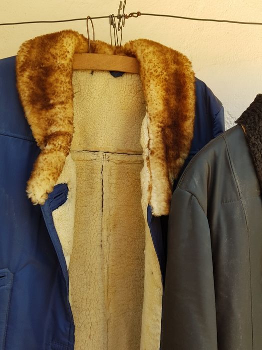 2cojoace de oaie gen "alain delon", Haina piele dama lunga