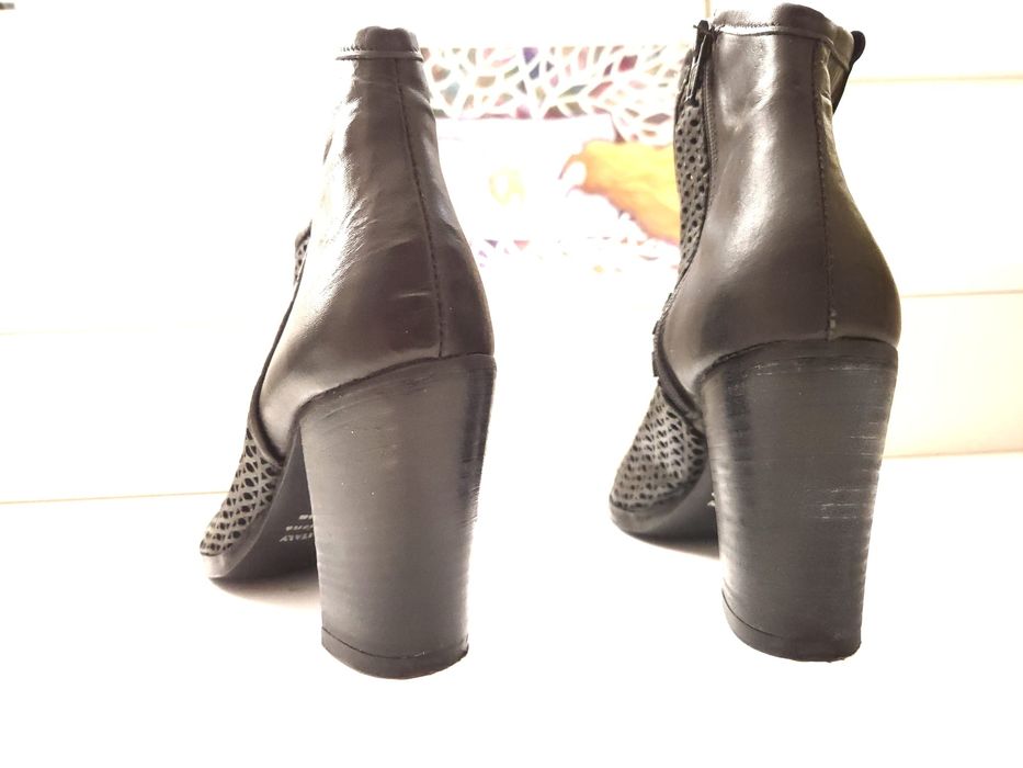 Sandale / botine damă peep toe Lavarazione Artigiana piele naturala