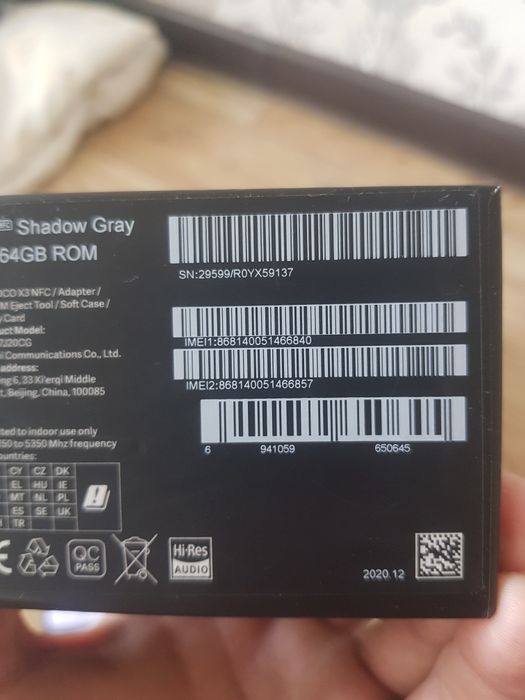 POCO X3 6/64гб Global