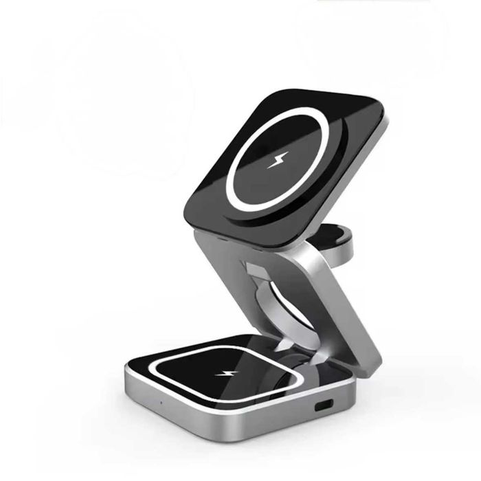 3in1 Безжична стойка за зареждане 30W за iPhone, Airpods и Apple Watch