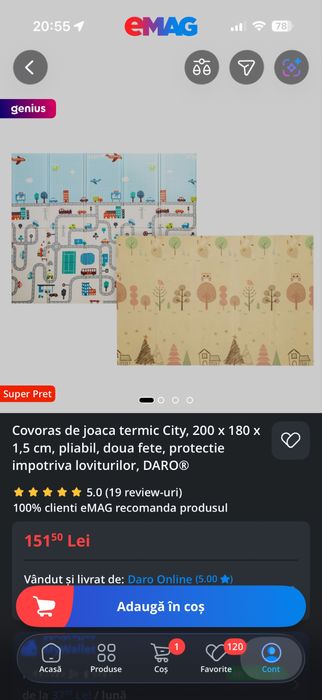 Covor spuma de joaca