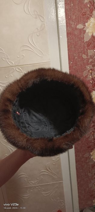 Норковая шапка мжская .