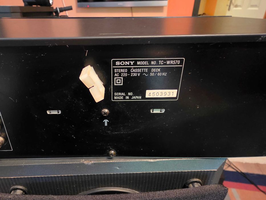 SONY MODEL NO. TC-WR570 Двоен касетъчен дек
