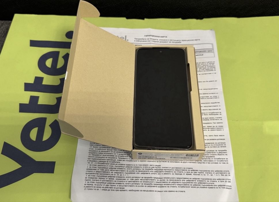 КАТО НОВ 256GB Motorola g35 5G Yettel Гаранция 2028г. Black / Черен