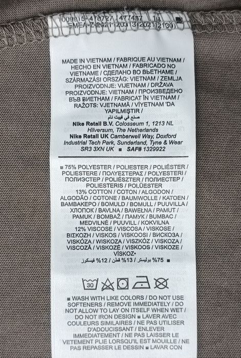 Nike DRI-FIT Tee оригинална тениска 2XL Найк памук спорт фланелка фитнес тренировки