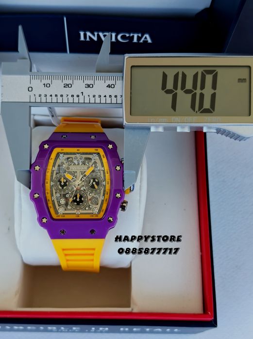 INVICTA Racing Nitro purple 44 mm, Инвикта нов мъжки часовник