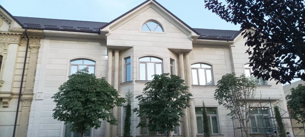 Тош ишлари : цокол фасад беседка. Гранит травертин каменные работы