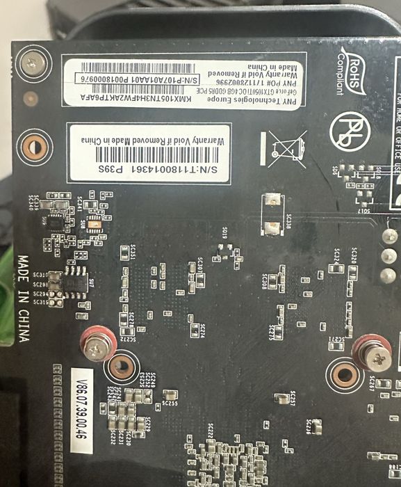 Видеокарта 1050ti 1060 superjetstream
