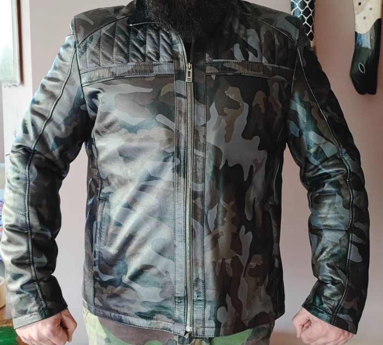 Ново Кожено яке Korona камуфлажно естествена кожа лимитирана серия ХЛ