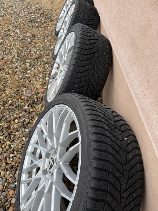 Jante Tomason , 19 inch , 8,5  , echipate cu cauciucuri de iarna