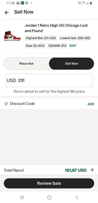 Jordan 1 lost and found 40.5 și 44 originali 100%