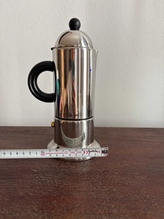 Cafetieră moka 6 cești VEV Vigano inox – inducție, design italian stil anii ’70