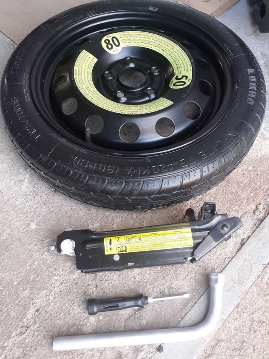 Roata rezerva SLIM R16 cric VW Golf,Touran,Passat,Eos, AUDI A3, SEAT