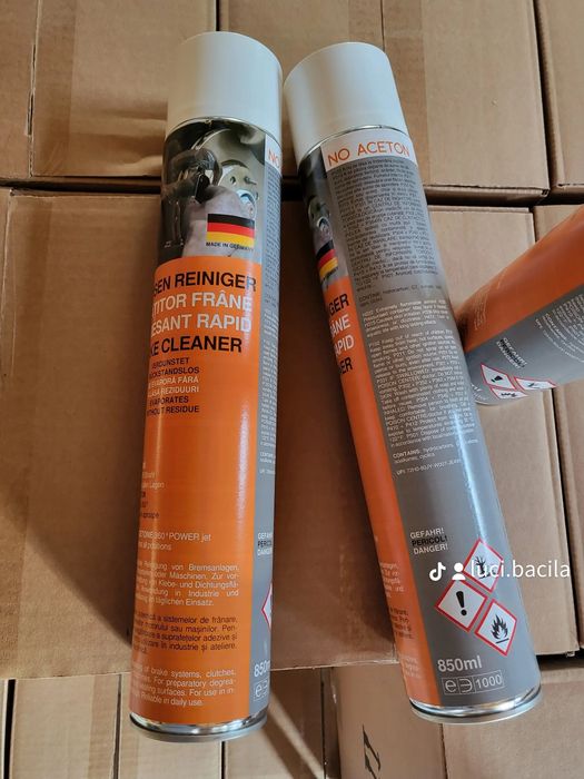 Spray curatat frane 850ml.Fara Acetona.Spray degresat.Import direct