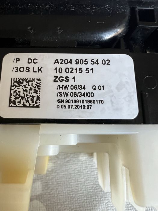 задна броня, LED за заден номер за Mercedes ML w166