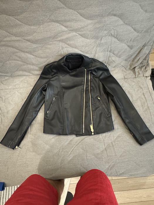 Geaca de piele  Massimo Dutti.