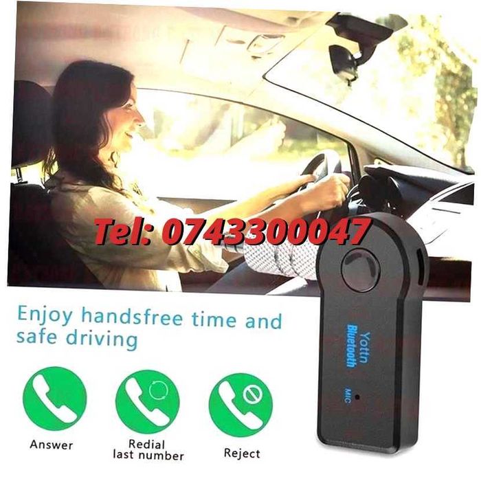 Bluetooth Aux Receiver Cu Microfon Incorporat