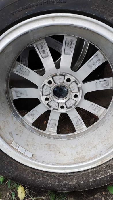 Set Jante R17 OEM WV Tiguan + Anvelope Continental (Iarna) 215/65 17 H